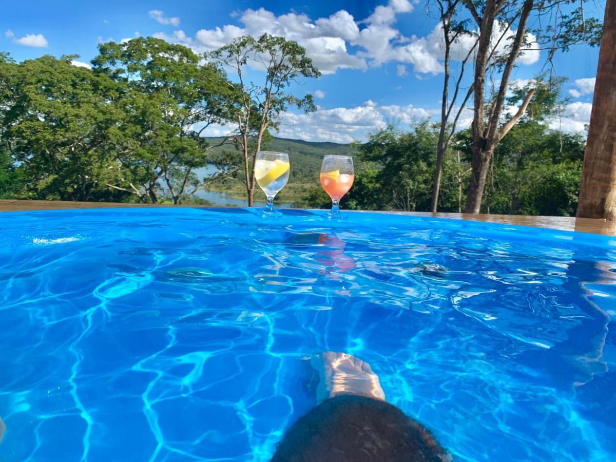 Chale Com Jacuzzi Vista Do Lago Alexania 外观 照片
