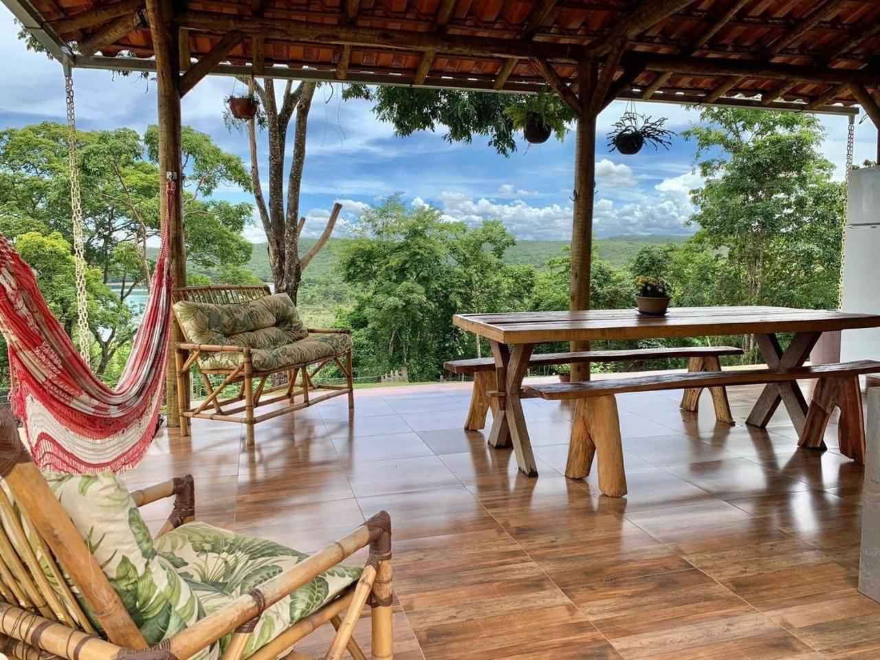 Chale Com Jacuzzi Vista Do Lago Alexania 外观 照片