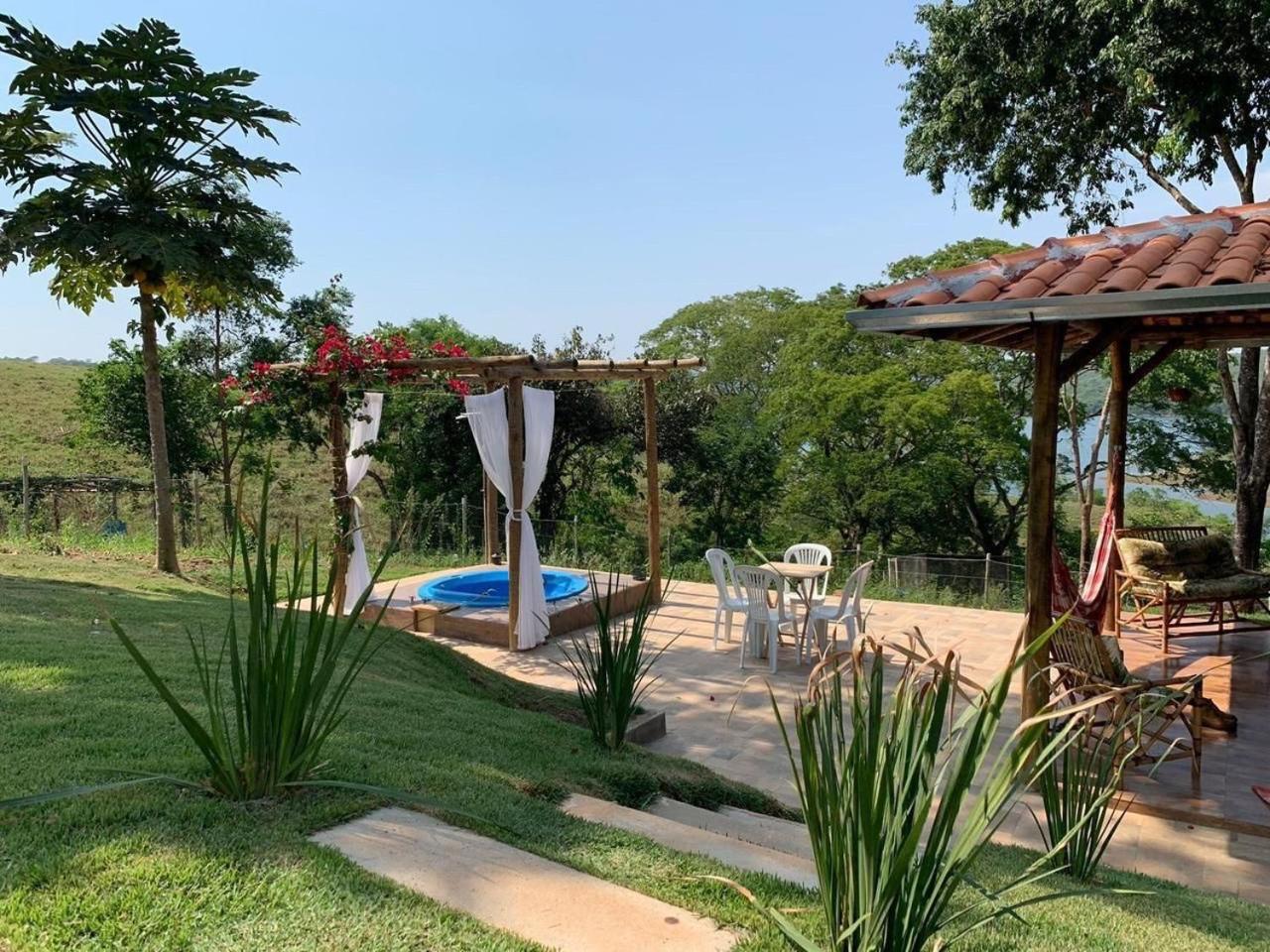 Chale Com Jacuzzi Vista Do Lago Alexania 外观 照片